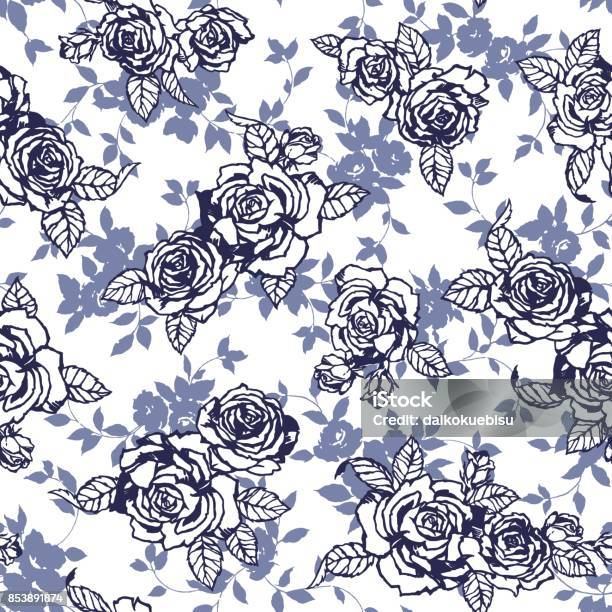 Rose X Pattern Rose Pattern Stock Illustration - Download Image Now - Backgrounds ...