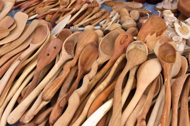 istock Assortment of wooden spoons 853898502