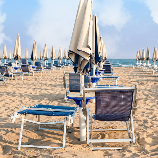 istock Umbrella beach for relaxing and sun set beach. 853899438
