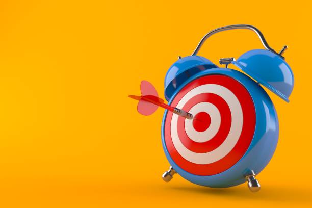 istock Alarm clock with bull's eye 853911458
