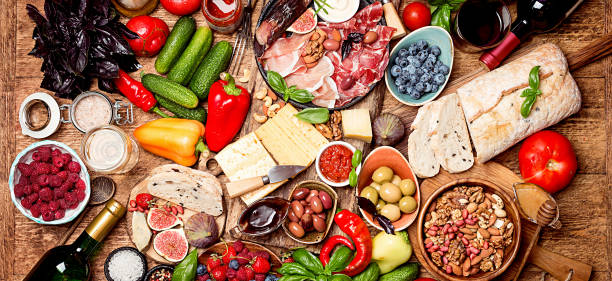 istock Top view table full of food 853912010