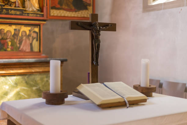 istock german catholic church with religious details around altar and architecture in september 2 853912578