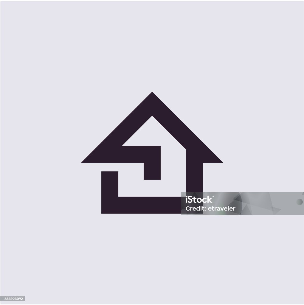 home icon, house home icon, house vector isolated icon Architecture stock vector