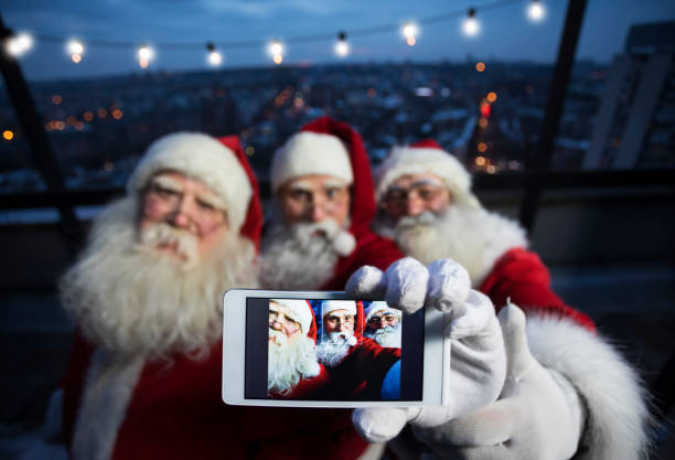 Santa's Claus have roof party