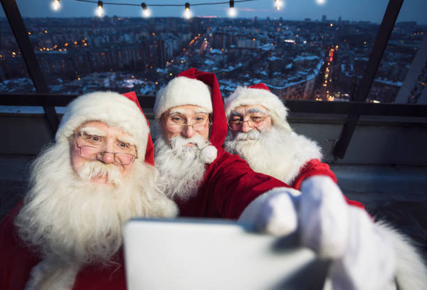 istock Santa's roof party 853930430
