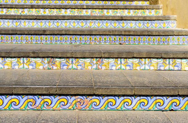 istock staircase with painted ceramic tiles in Caltagirone, sicily, italy 853930680