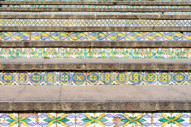 istock staircase with painted ceramic tiles in Caltagirone, sicily, italy 853931228
