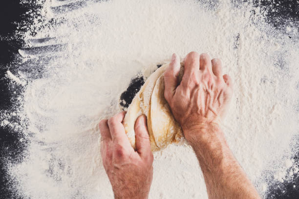istock Cooking ingredients for baking, eggs, butter and flour 853932028