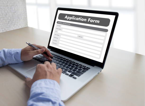 istock business man working on laptop computer use Online Web Job Application Form moniter 853935058