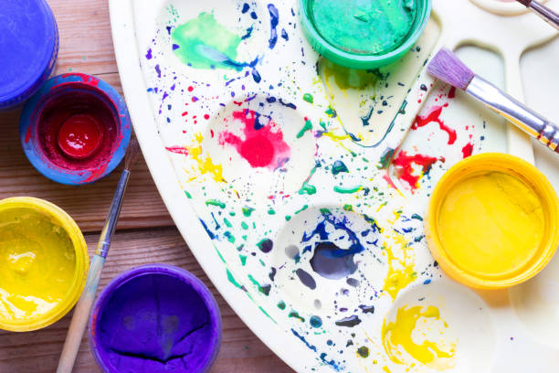 istock colorful Watercolor paint 853944030