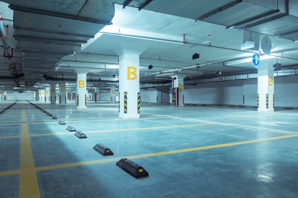 istock city under ground parking site in motion blur 853944636