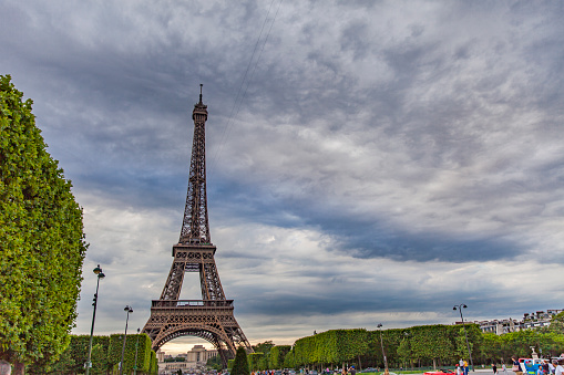 Photo taken in Paris during beautiful summer day - Eiffel Tower