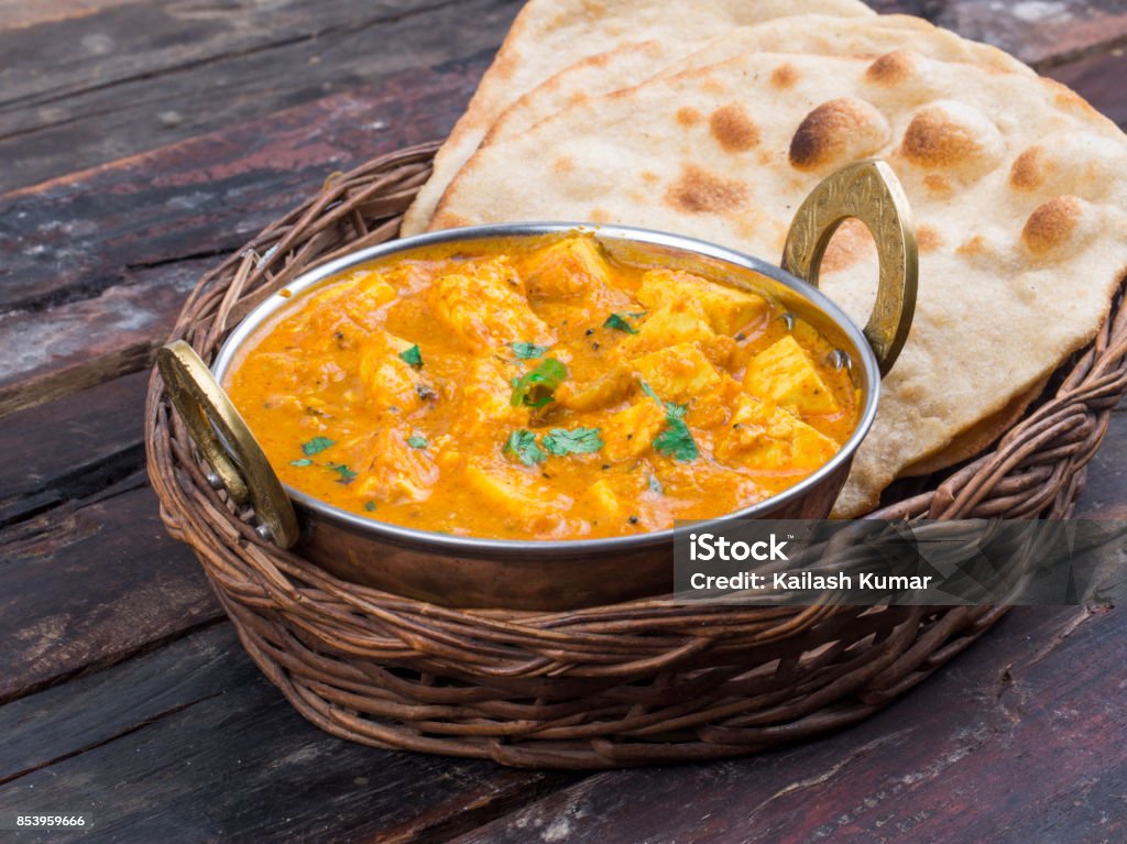 Shahi Paneer ou Paneer Kadai - Photo de Cuisine indienne libre de droits