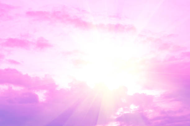 Beautiful light from the nature at sunset every day.