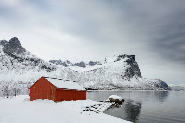 istock Panoramic view on Senja island in Northern Norway during winter 853963052