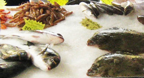 istock fish on ice at market 853964228