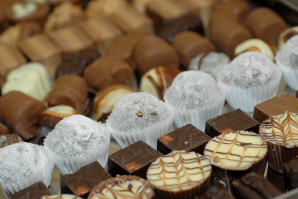 istock Group of various delicious chocolate candies 853966332