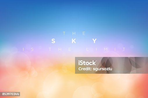 istock Vector cloudly clean blue sky 853970344