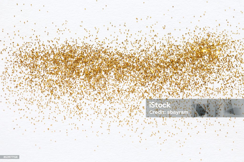 Goldglitter Streusel - Lizenzfrei Flitter Stock-Foto