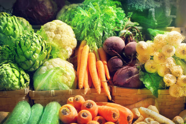 légumes - fruits et légumes photos et images de collection