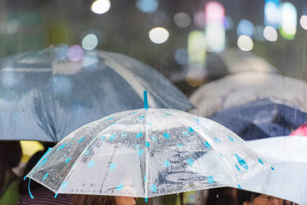istock Heavy rain in the city 853983596