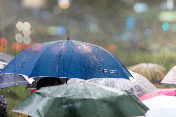 Heavy rain in the city Heavy rain in the city seoul province stock pictures, royalty-free photos & images