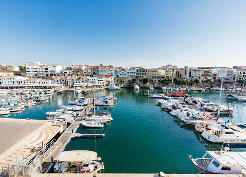 Ciutadella harbor Minorca Spain