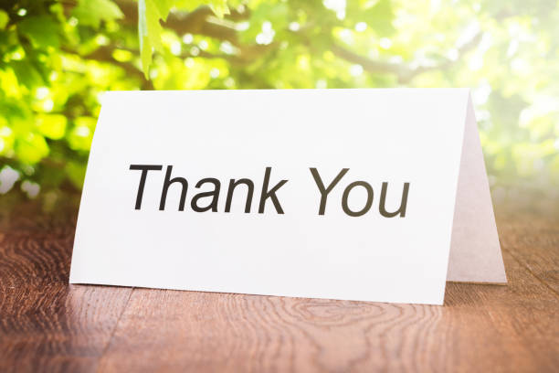 istock Thank You Card On Wooden Floor 854016932