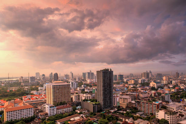 istock Thailand Bangkok Metropolis Sunrise with dramatic sky 854025308