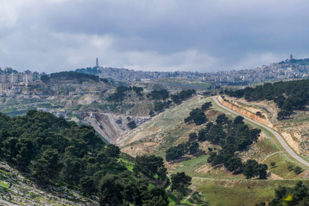 istock City near Jericho 854025424