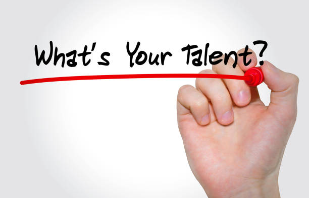 istock Hand writing inscription Whats Your Talent with marker, concept 854031822