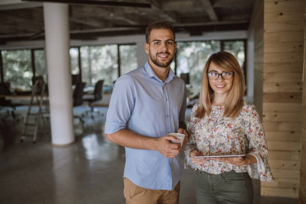 istock Coworkers collaborating in the office 854033750