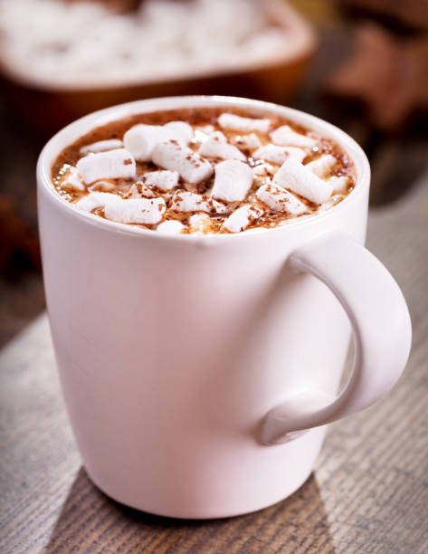 istock Cup of hot chocolate with marshmallows 854034258