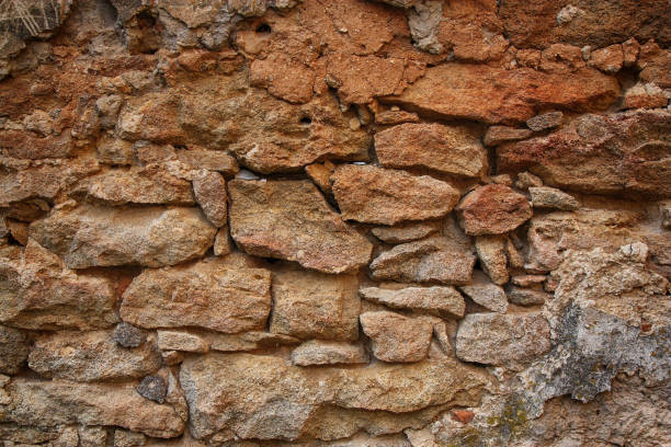 istock wall of the old lock 854034290