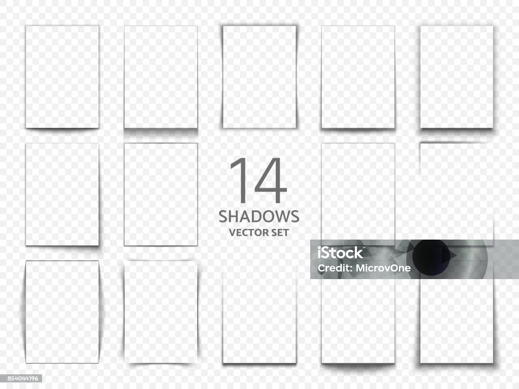 Rectangular Shadow Box Frames From Paper Sheets 3d Transparent Shadows ...