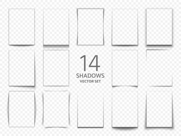 Rectangular shadow box frames from paper sheets. 3d transparent shadows effect Rectangular shadow box frames from paper sheets. 3d transparent shadows effect. Shadow transparent effect. Vector illustration playing card box stock illustrations