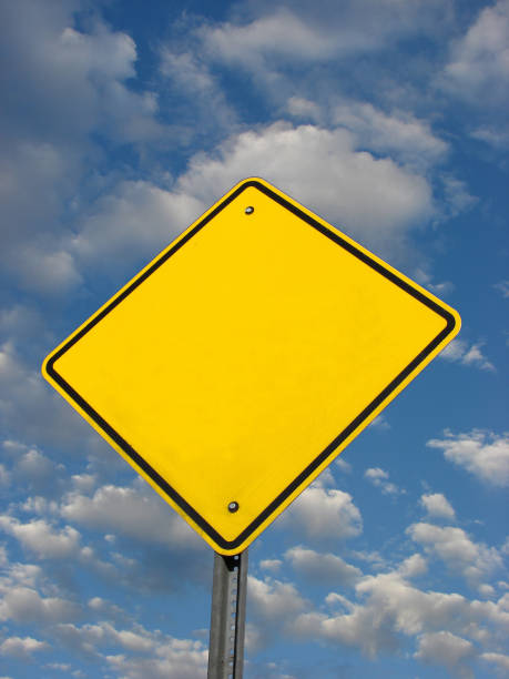 istock blank yellow street sign 854045226