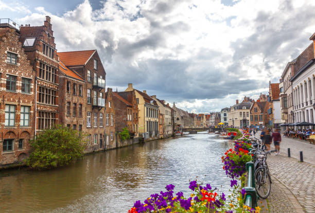 istock Canals of Gent, Belgium 854048256