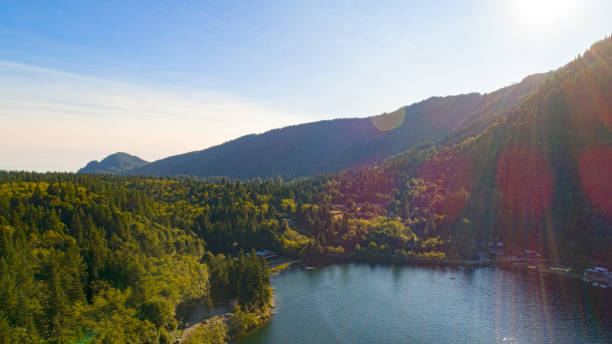 istock Lake Whatcom South Point Aerial Landscape View 854061470
