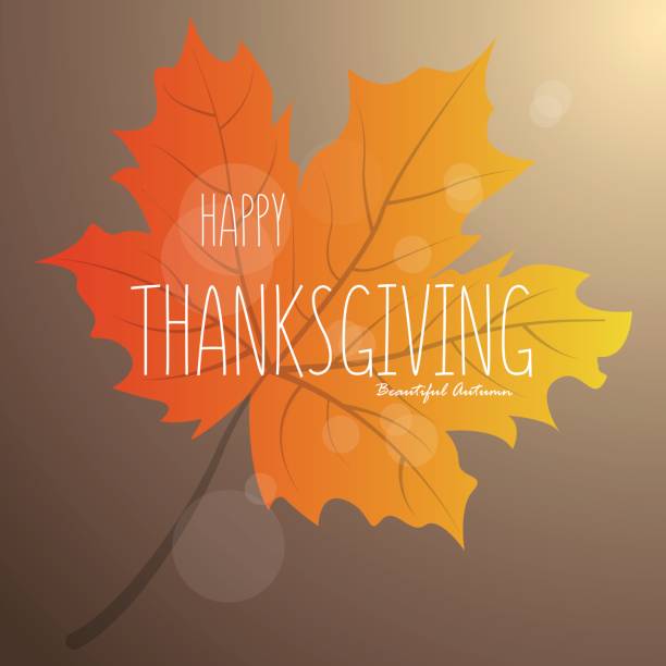 istock Happy Thanksgiving Day background. Autumn poster or banner with leaves 854082594