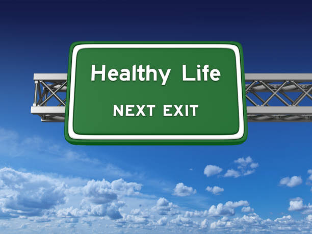 istock Healthy Life Concept Highway Sign 854087032