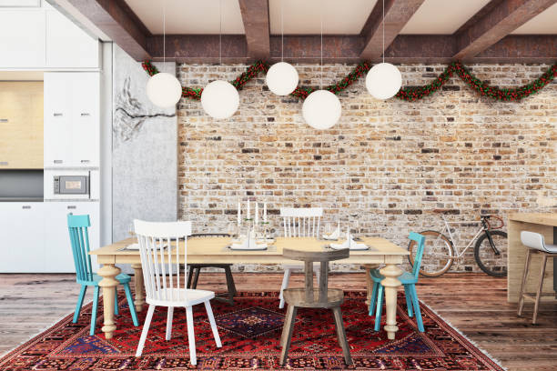 istock Christmas themed apartment interior 854089780