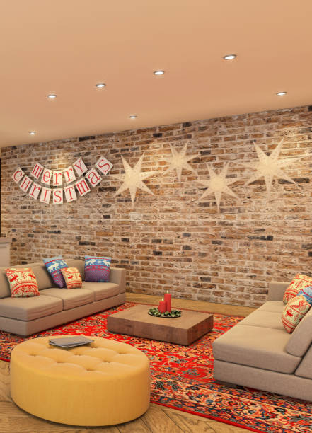 istock Christmas themed apartment interior 854090050