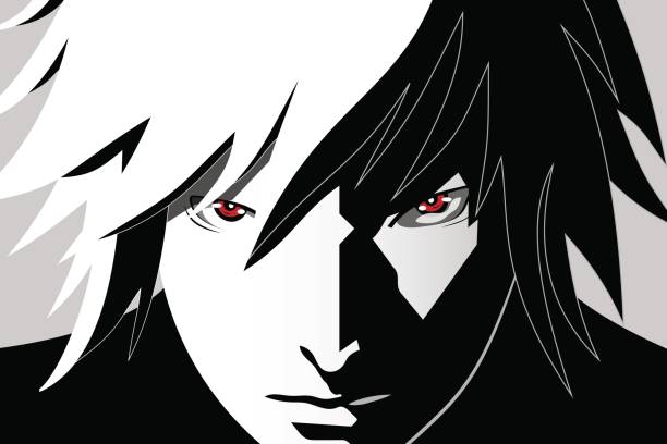 Ilustración de Ojos De Anime Ojos Rojos Sobre Fondo Blanco Y Negro Cara De Anime De Dibujos Animados Ilustración De Vector y más Vectores Libres de Derechos de Estilo manga - iStock Ilustración de Ojos De Anime Ojos Rojos Sobre Fondo Blanco Y Negro Cara De Anime De Dibujos Animados Ilustración De Vector y más Vectores Libres de Derechos de Estilo manga - iStock