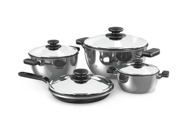 istock set of saucepans isolated on white background 854100198