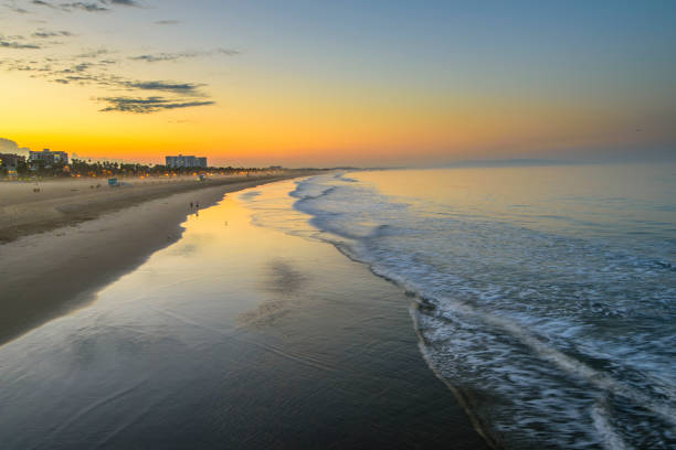 istock Santa Monica Beach at dawn 854103610