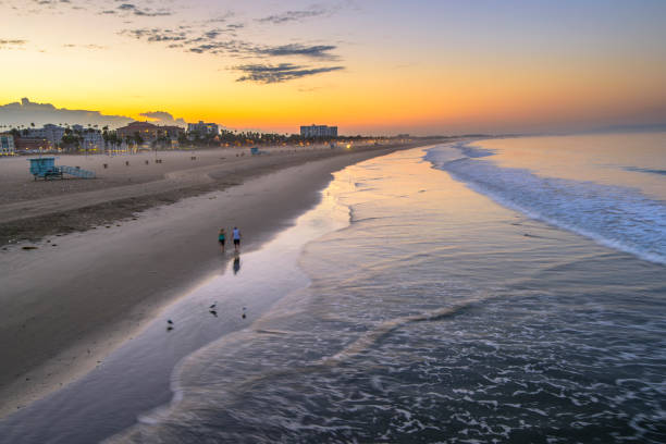 istock Santa Monica Beach at dawn 854103658