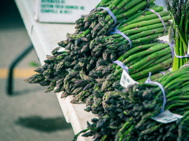 asparagus at a farmers market