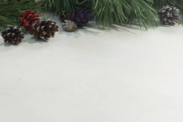 istock Winter background of festive decoration 854114488
