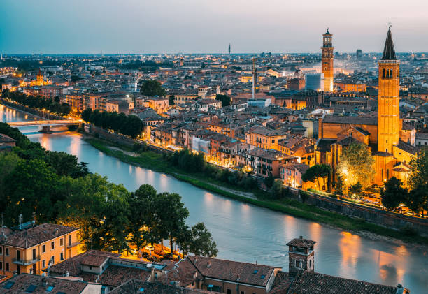 istock Aerial view of Verona 854115244